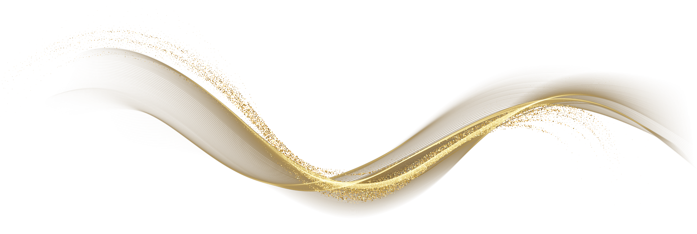 Gold Abstract Wave Line